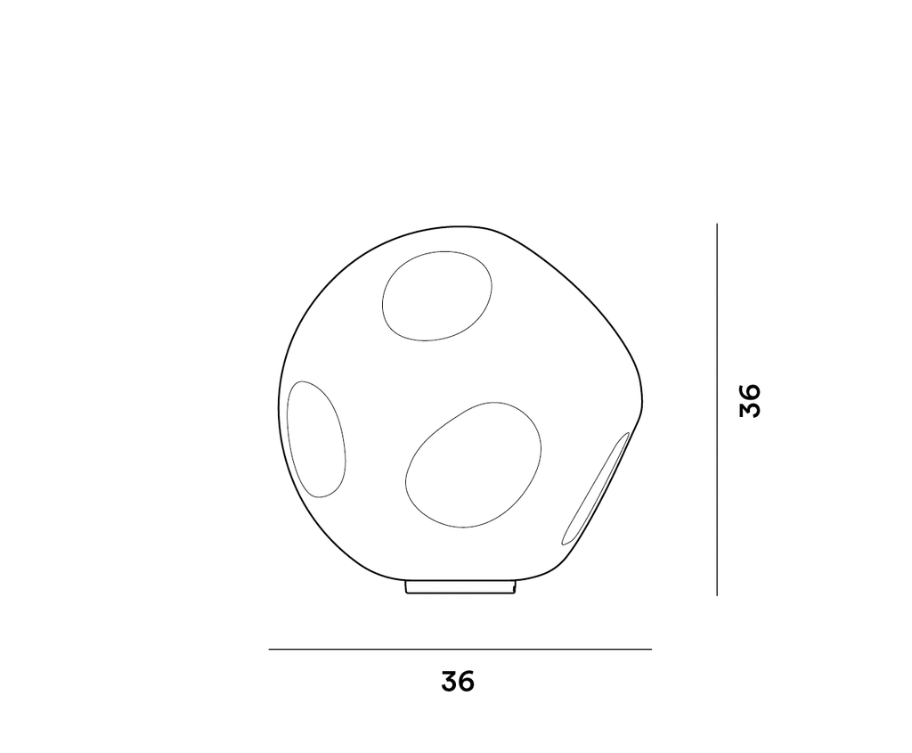 Foscarini Hoba grande dimmable, Tavolo
