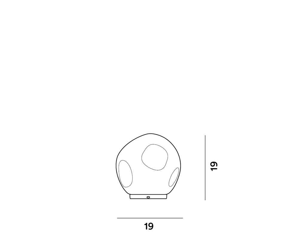 Foscarini Hoba midi dimmable, Tavolo