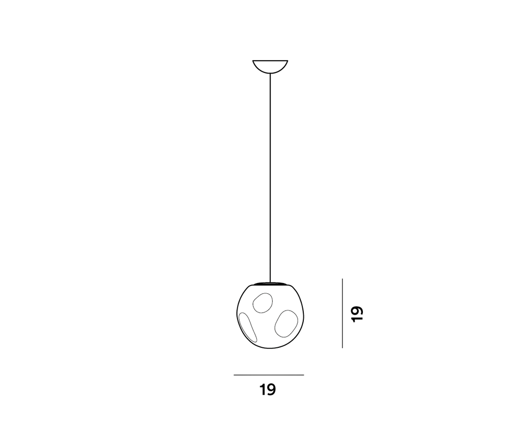 Foscarini Hoba midi, Sospensione
