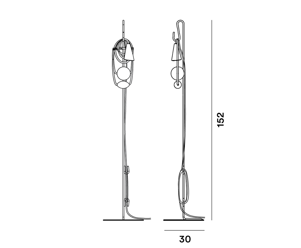 Foscarini Filo lettura, Terra