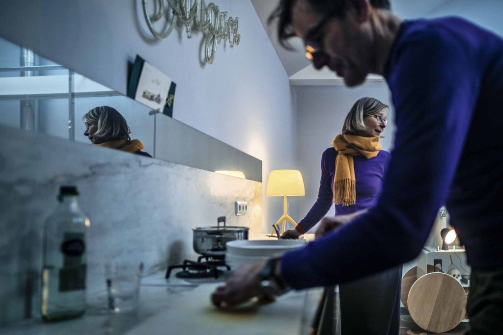 Foscarini Lumiere Nuances piccola with dimmer, Tavolo