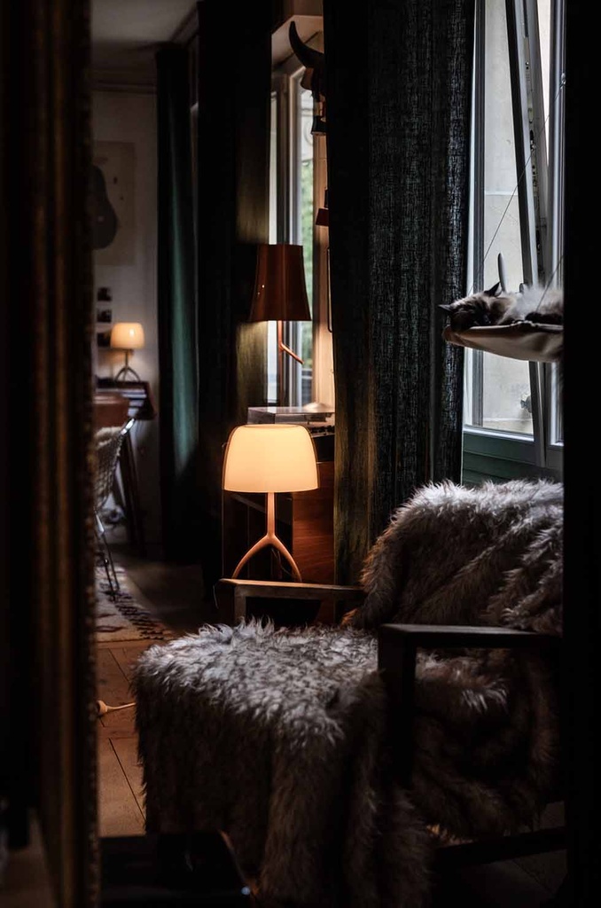 Foscarini Lumiere Nuances piccola with dimmer, Tavolo