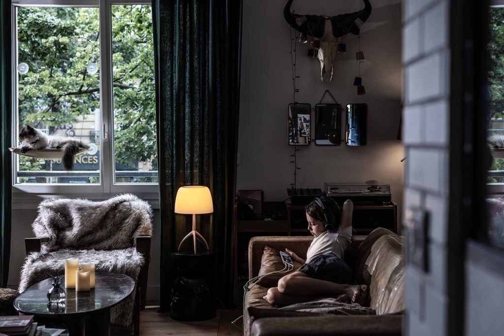 Foscarini Lumiere Nuances piccola with dimmer, Tavolo