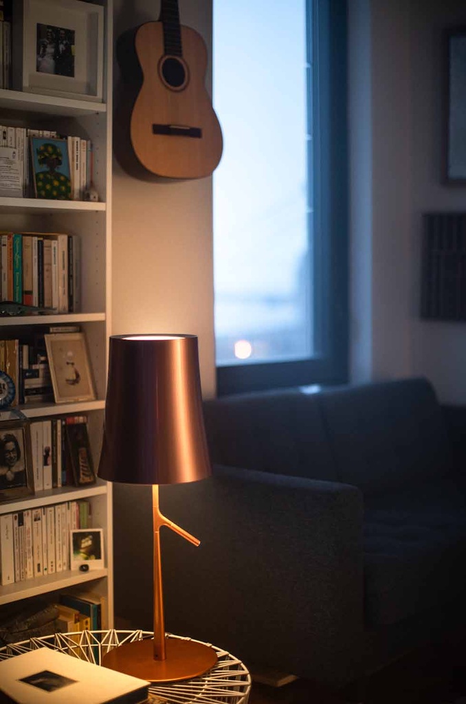 Foscarini Birdie piccola on/off, Tavolo