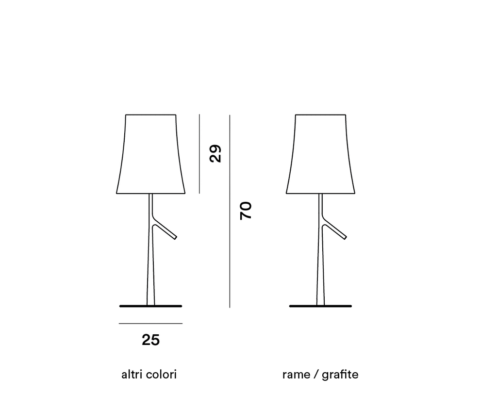 Foscarini Birdie grande on/off, Tavolo
