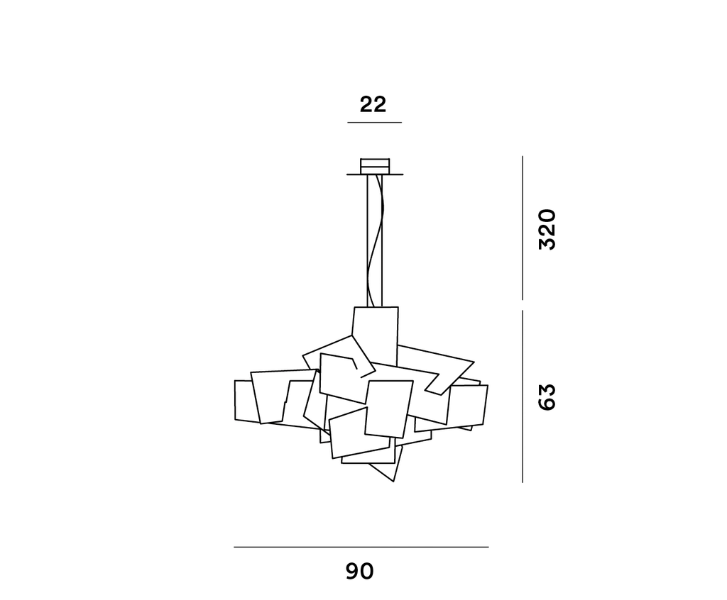 Foscarini Big Bang LED bianco, Sospensione