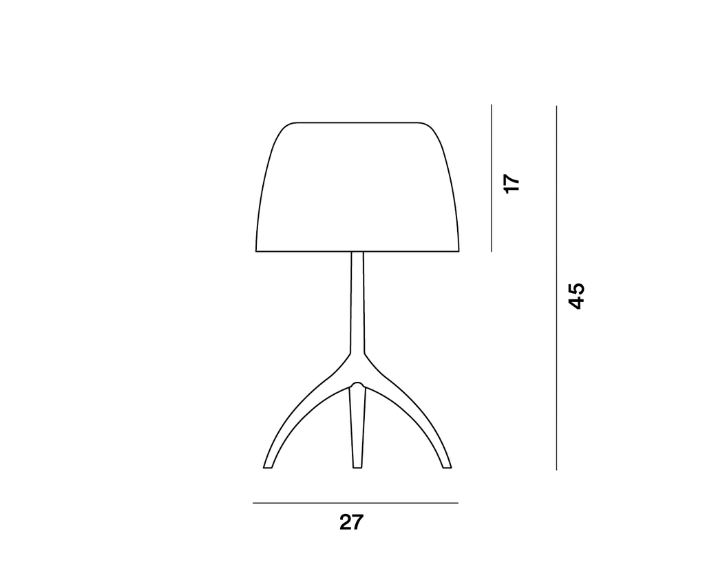 Foscarini Lumiere grande with dimmer colours, Tavolo
