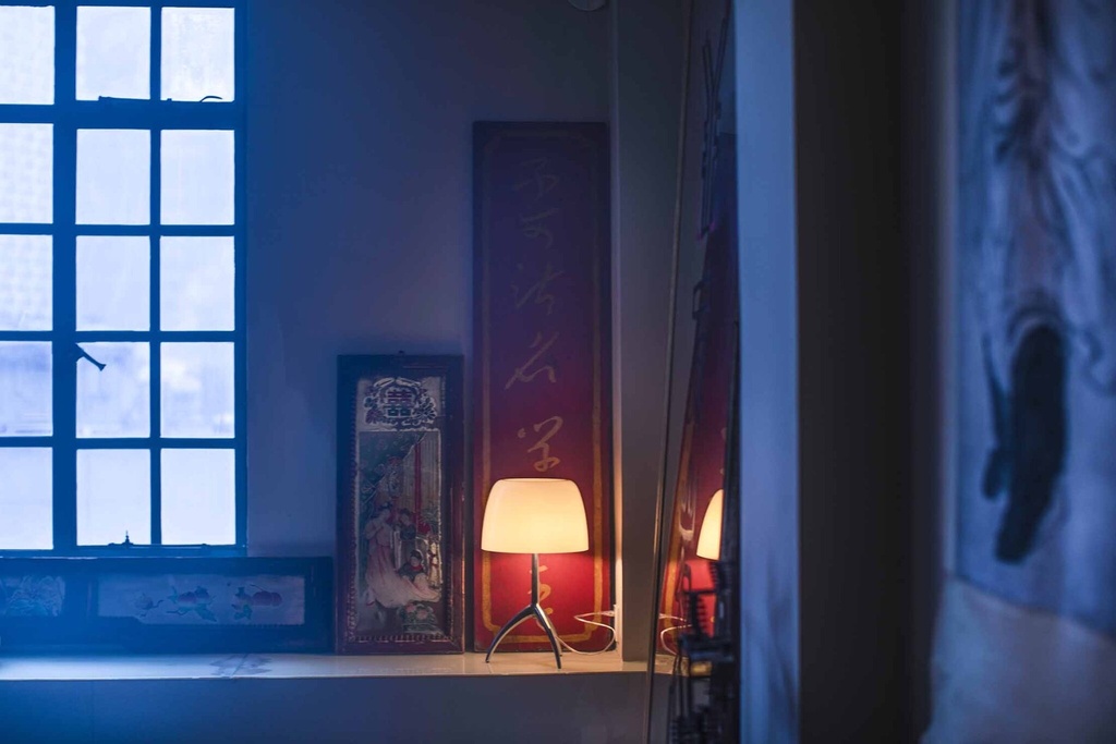 Foscarini Lumiere grande with dimmer colours, Tavolo