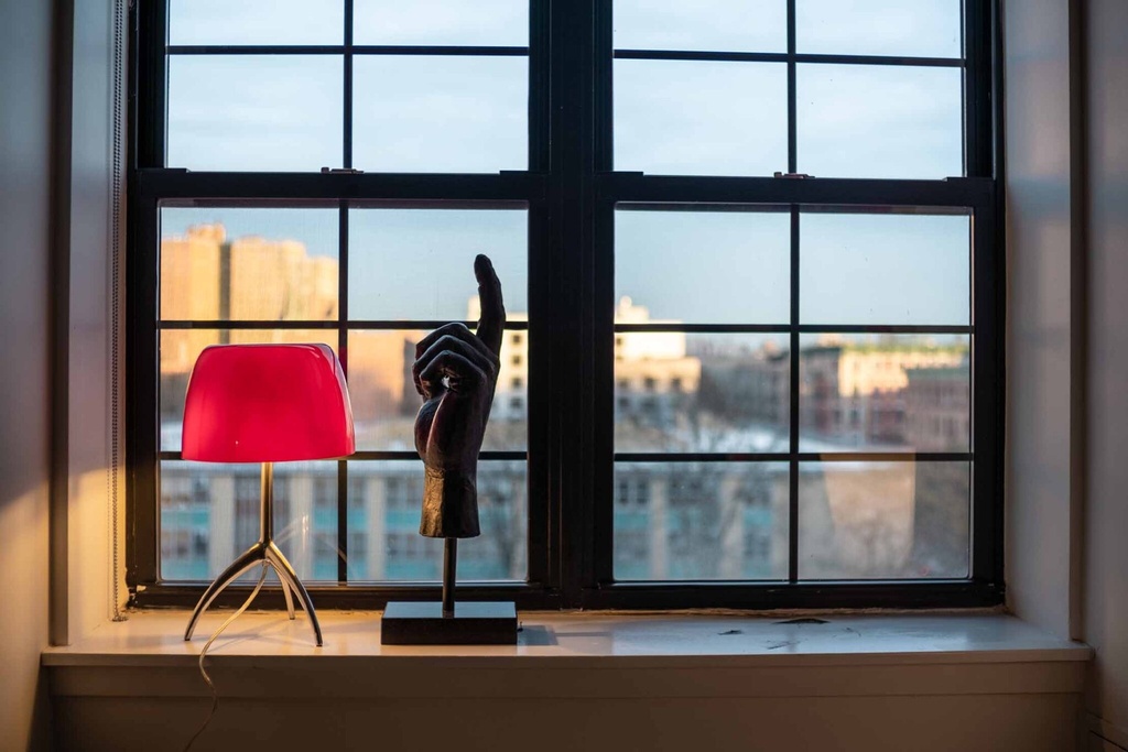 Foscarini Lumiere grande with dimmer colours, Tavolo