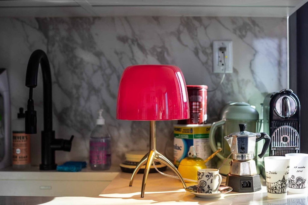 Foscarini Lumiere grande with dimmer colours, Tavolo