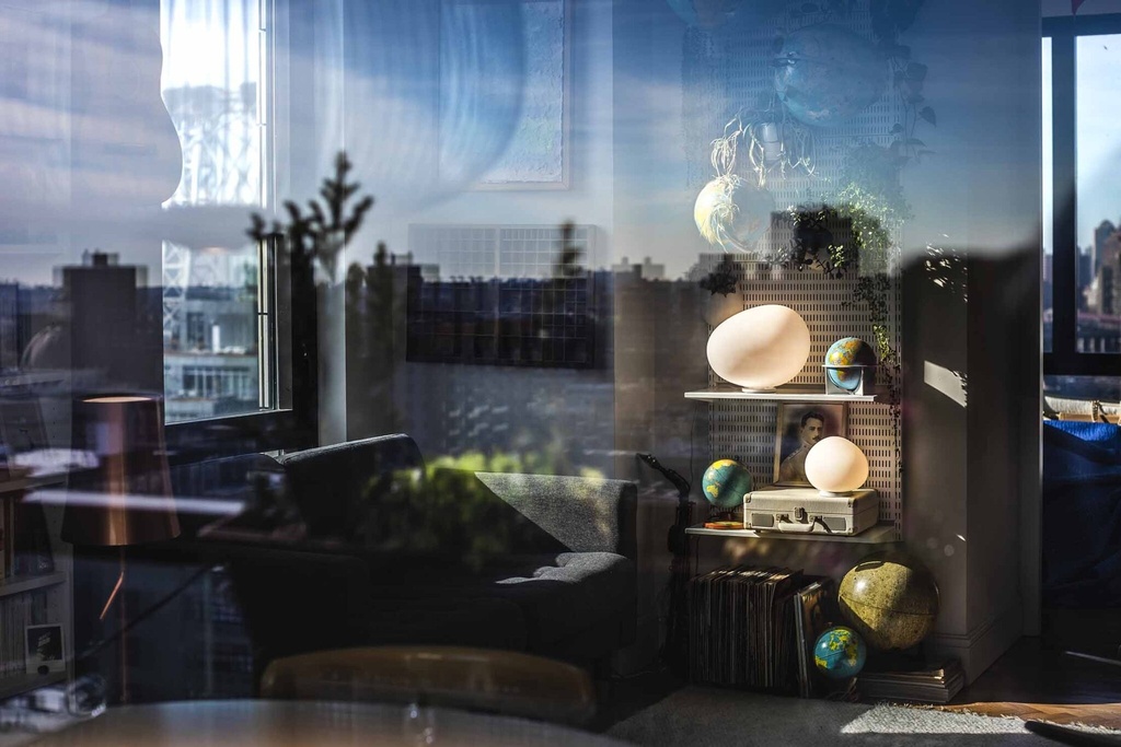 Foscarini Gregg MIDI bianco, Tavolo