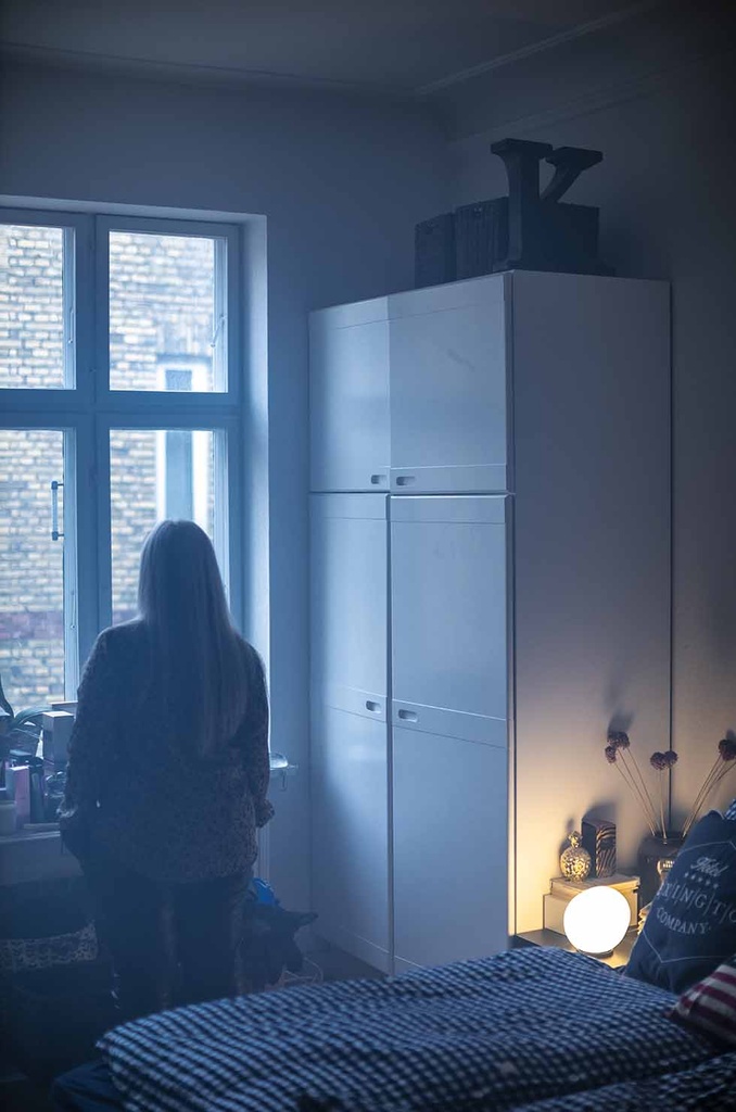 Foscarini Gregg MIDI bianco, Tavolo