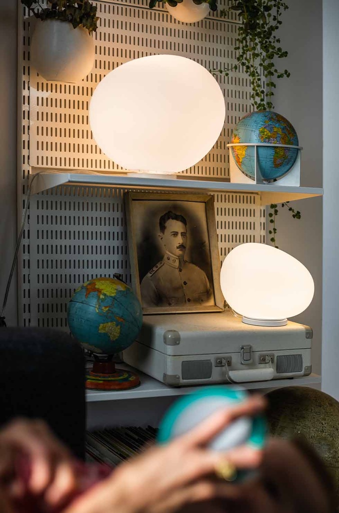 Foscarini Gregg MIDI bianco, Tavolo