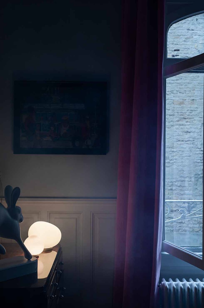Foscarini Gregg MIDI bianco, Tavolo
