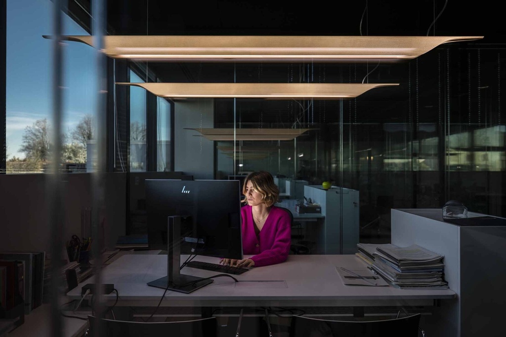 Foscarini Troag media LED, Sospensione