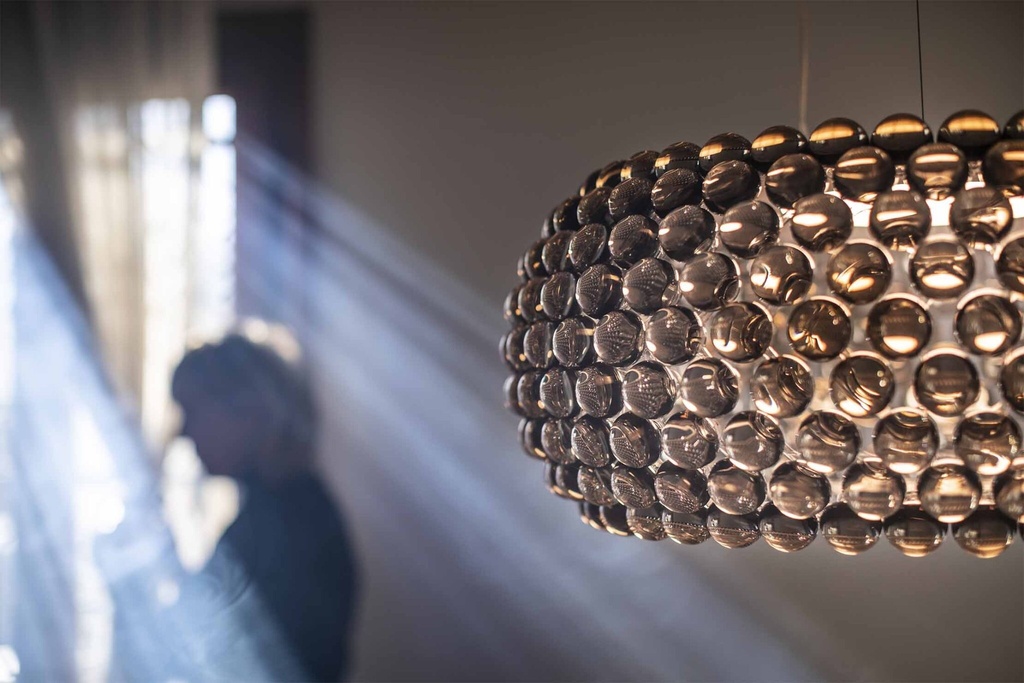 Foscarini Caboche Plus media LED dimmable, Sospensione