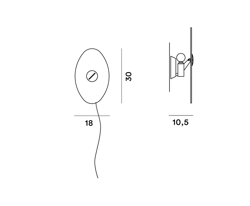 Foscarini Bit 2, Parete