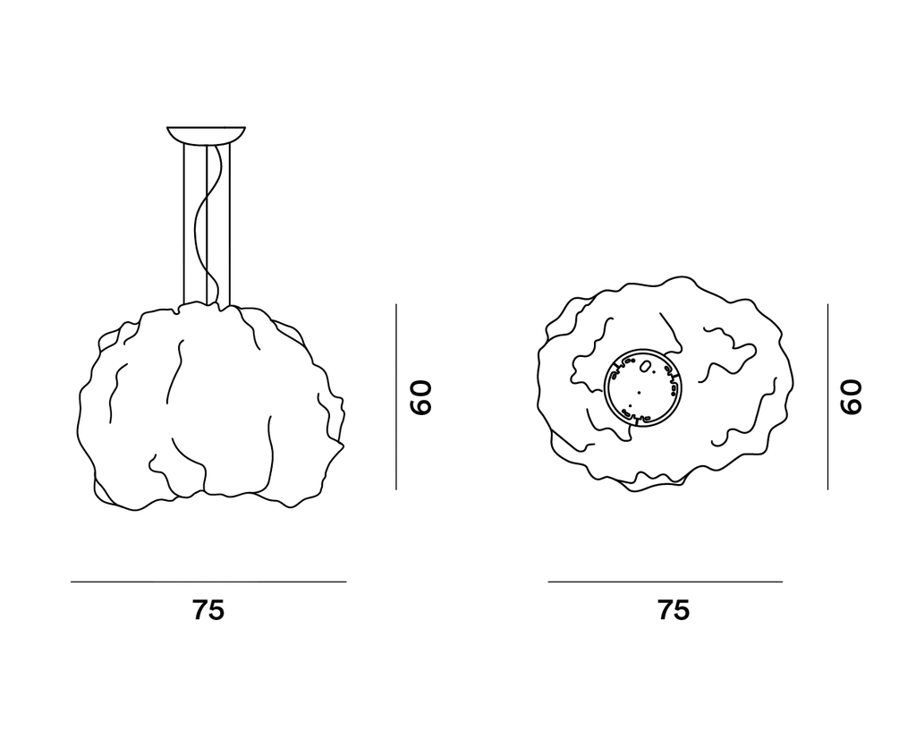 Foscarini Nuée, Sospensione