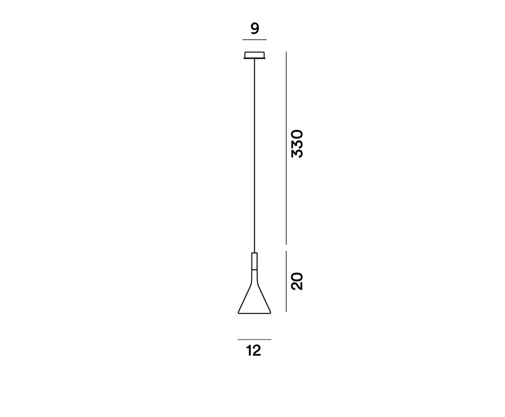Foscarini Aplomb mini, Sospensione