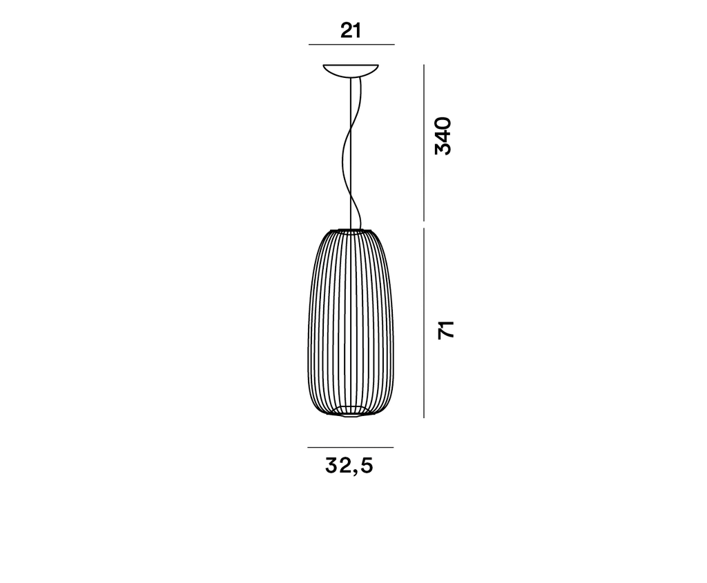 Foscarini Spokes 1 dimmable bianco, Sospensione
