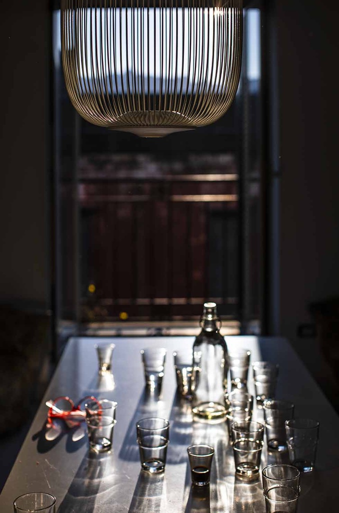 Foscarini Spokes 1 dimmable bianco, Sospensione