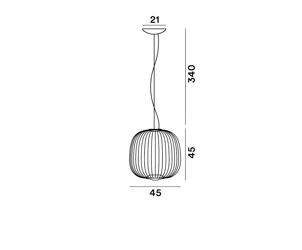 Foscarini Spokes 2 MIDI dimmable colours, Sospensione