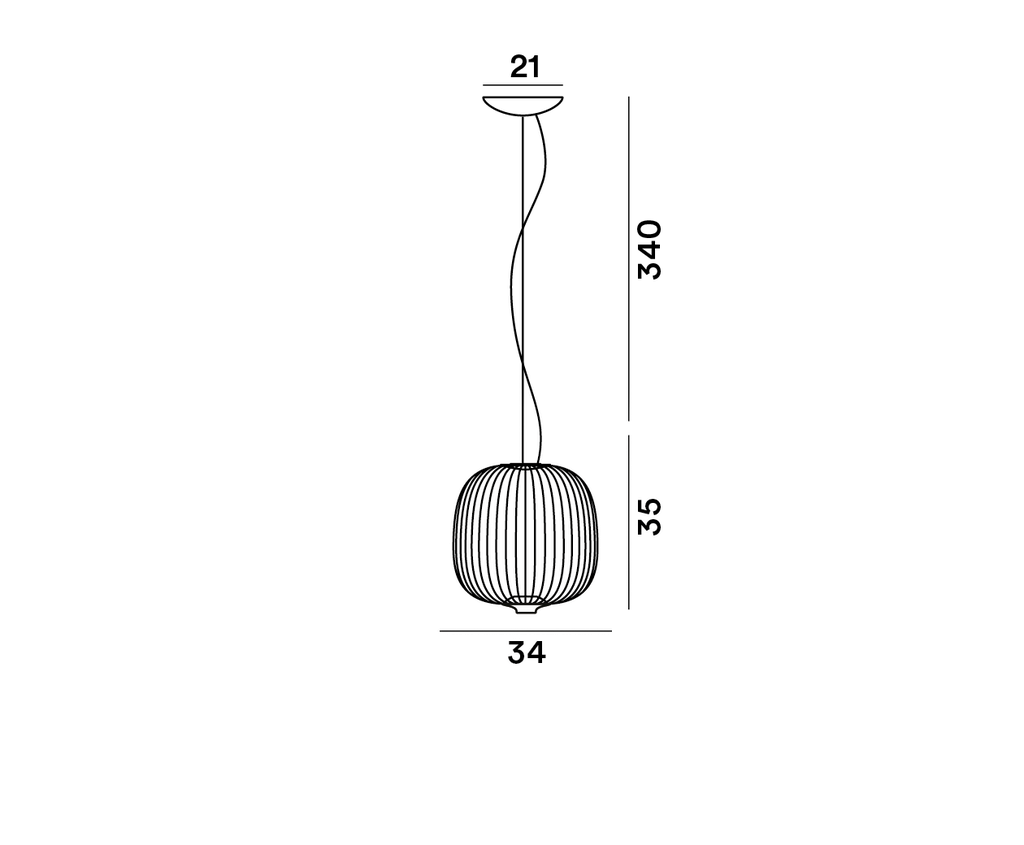 Foscarini Spokes 2 piccola dimmable bianco, Sospensione
