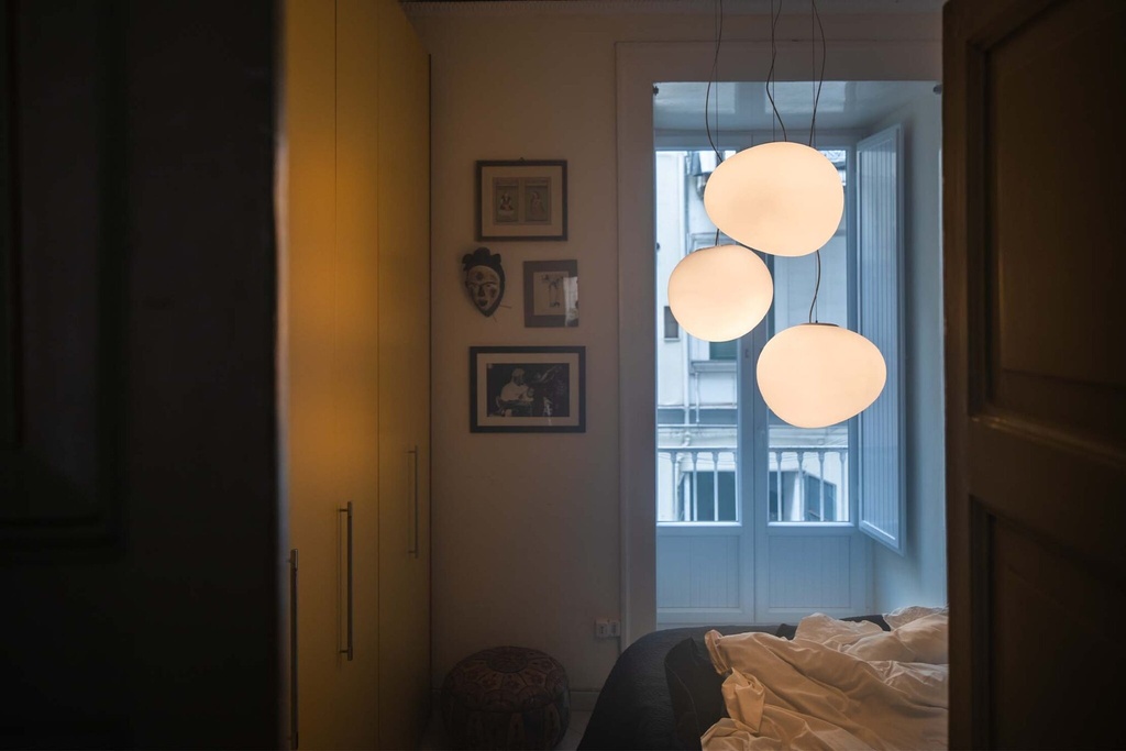Foscarini Gregg MIDI bianco, Sospensione