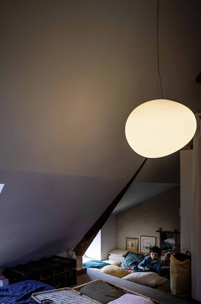 Foscarini Gregg grande bianco, Sospensione