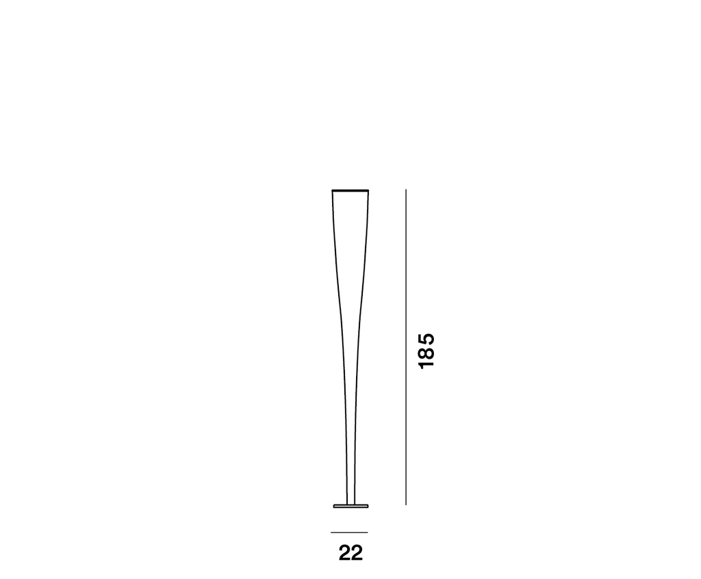 Foscarini Mite LED nero, Terra
