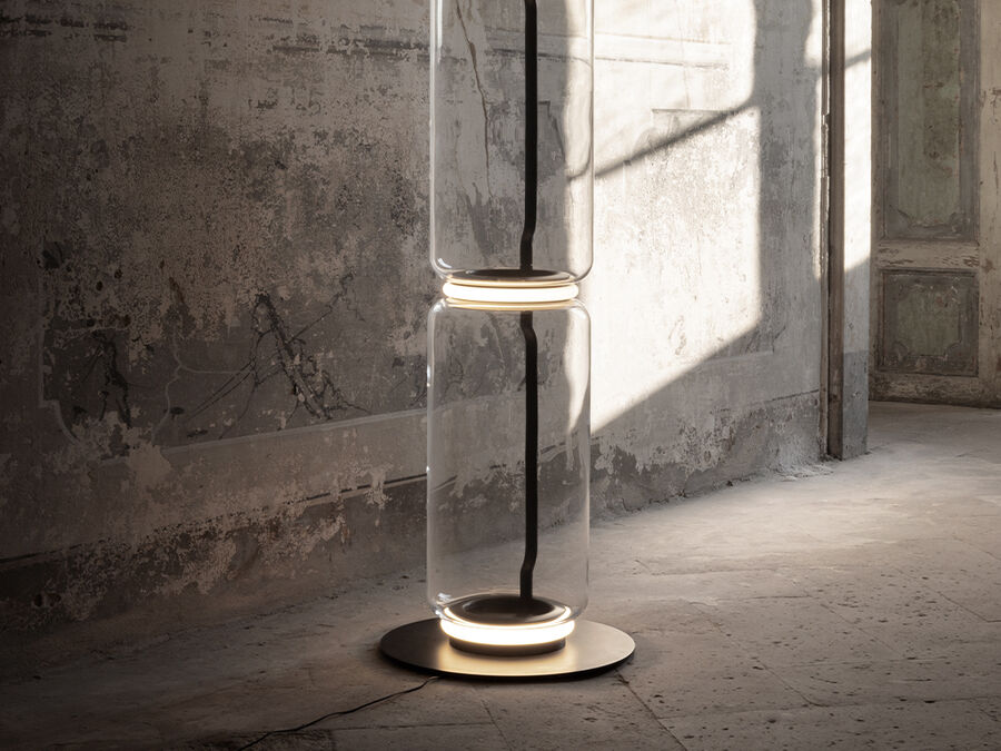 Flos NOCTAMBULE FLOOR 2 High Cylinders & Cone Small Base
