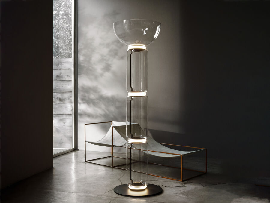 Flos NOCTAMBULE FLOOR 3 High Cylinders & Bowl Big Base