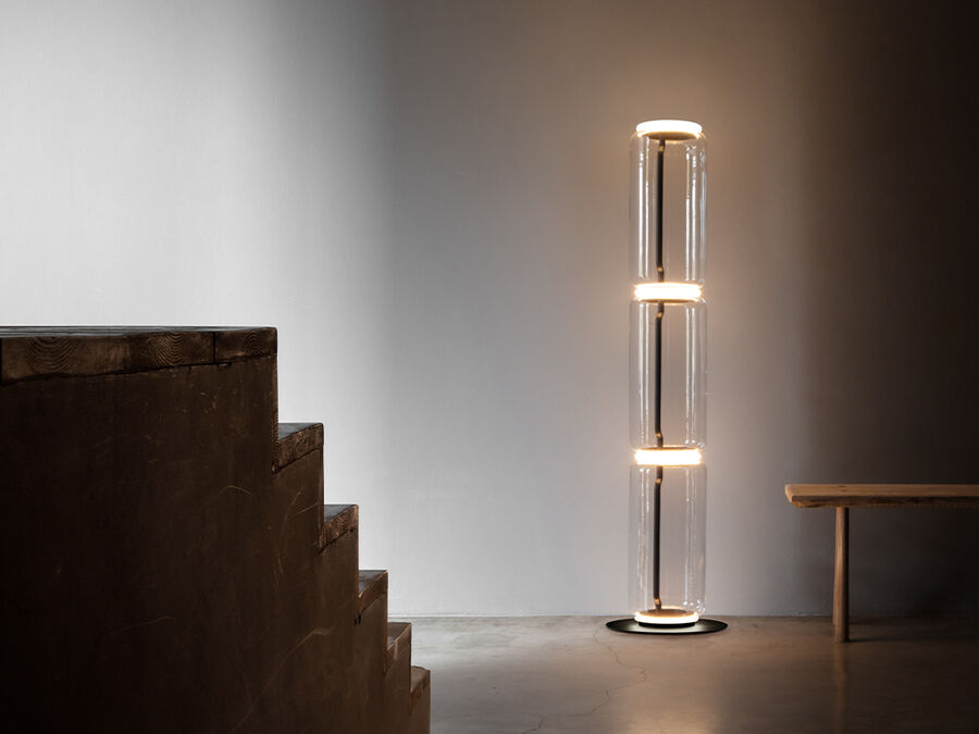 Flos NOCTAMBULE FLOOR 2 Low Cylinders Small Base