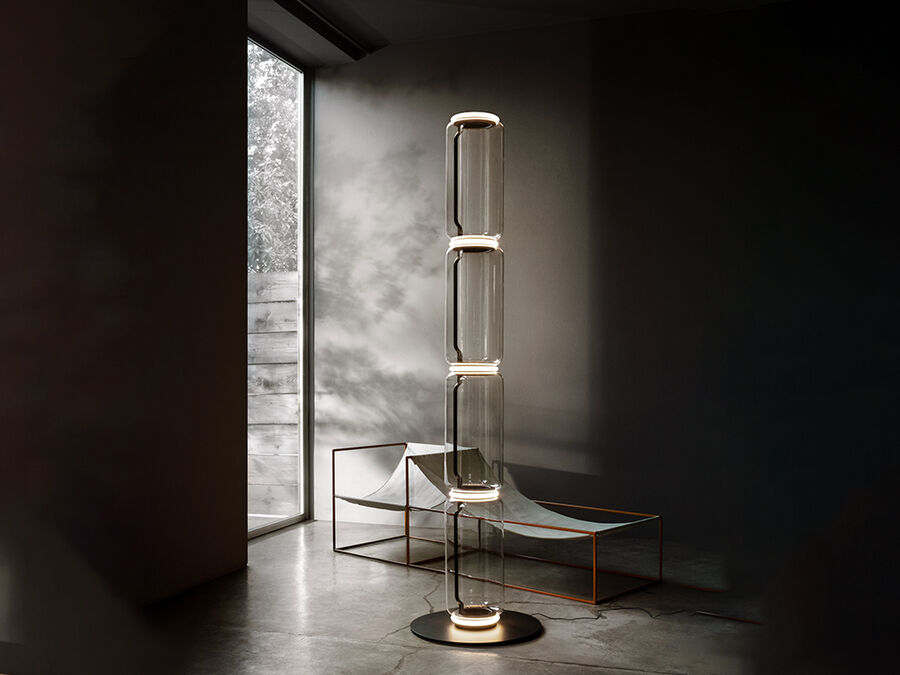 Flos NOCTAMBULE FLOOR 4 Low Cylinders Small Base