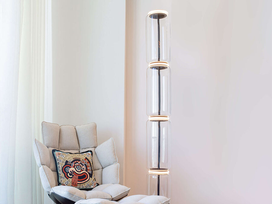 Flos NOCTAMBULE FLOOR 4 Low Cylinders Small Base