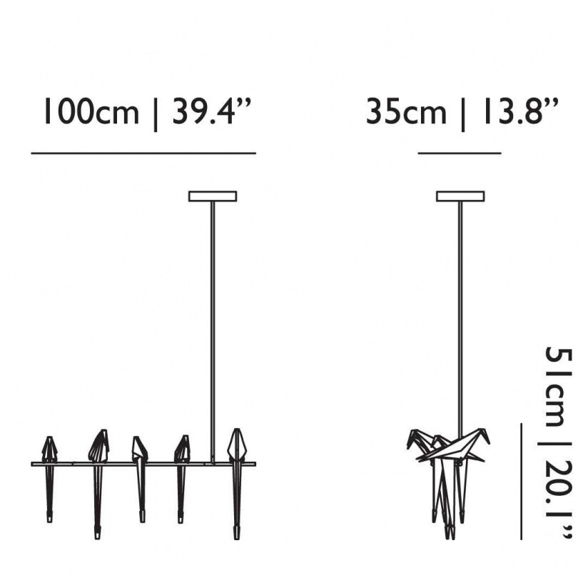 Moooi Perch Light Branch dimmable 1-10V