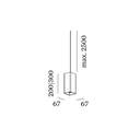 Foscarini Lumiere Nuances piccola with dimmer, Tavolo