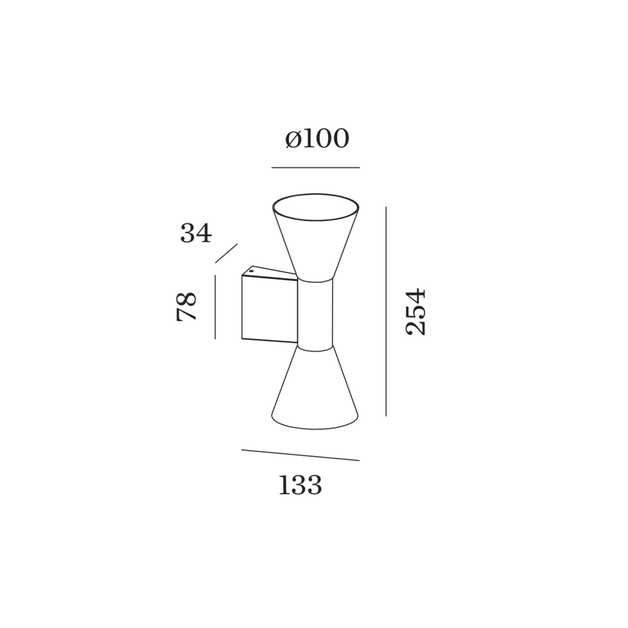 Foscarini Twiggy Wood MyLight tunable white, Terra
