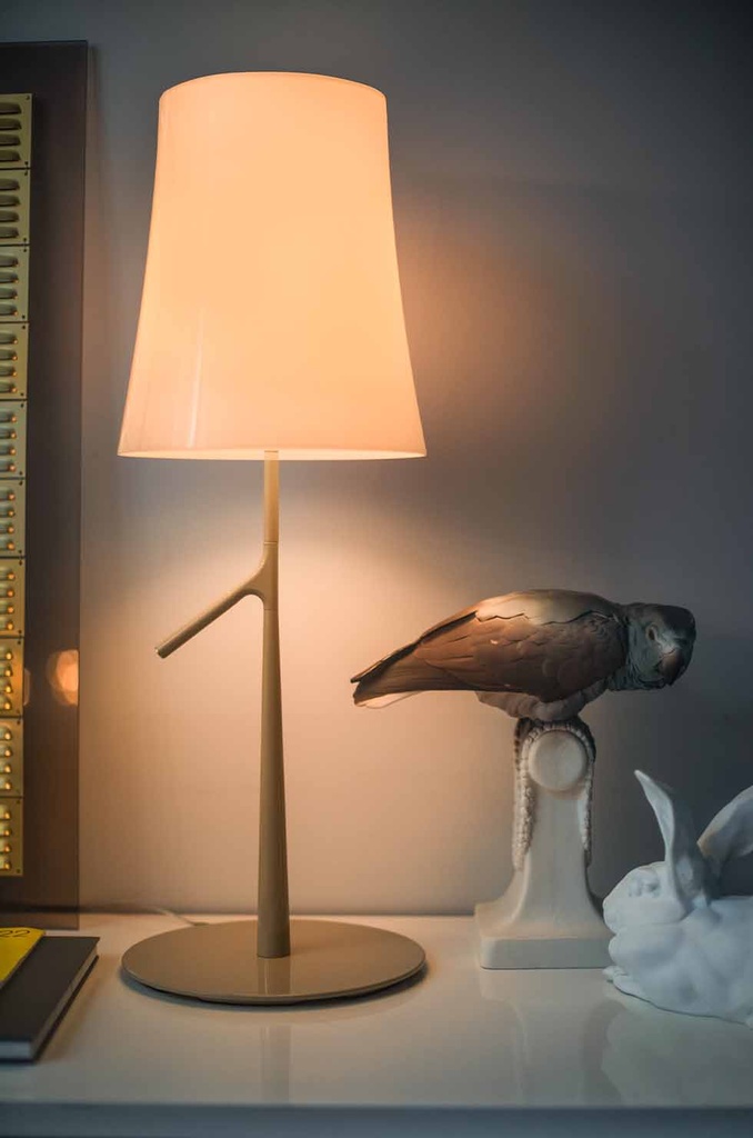 Foscarini Birdie LED piccola with touch dimmer, Tavolo