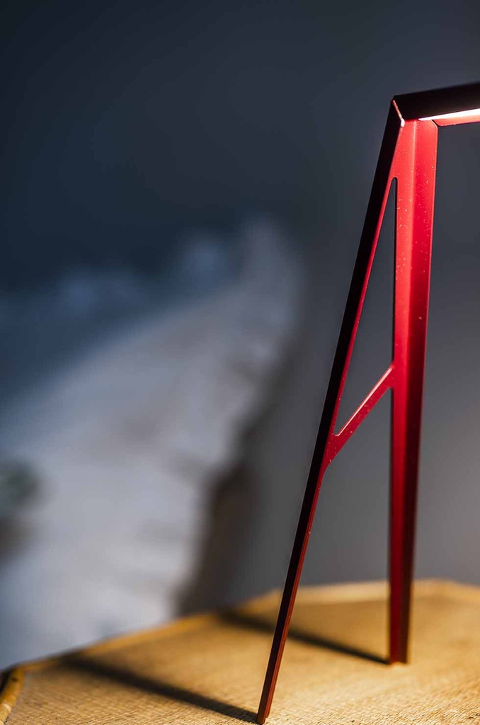 Foscarini Bridge 2 rosso scuro, Tavolo