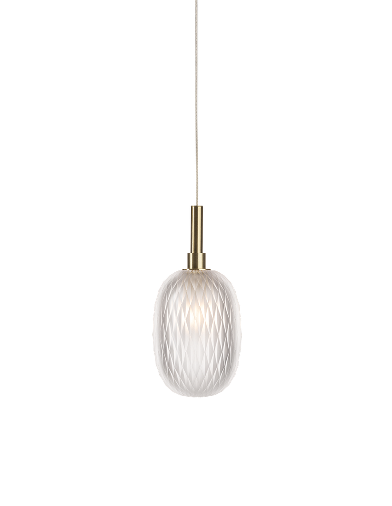 Bomma Metamorphosis pendant small without canopy, clear glass