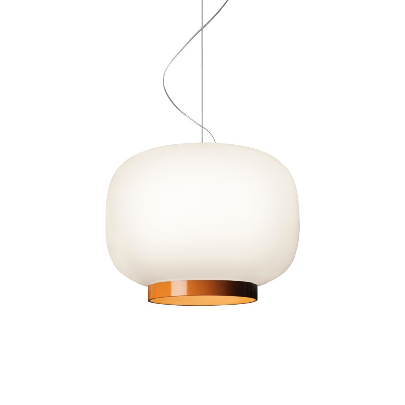 Foscarini Chouchin 1 Reverse LED bianco/arancio, Sospensione