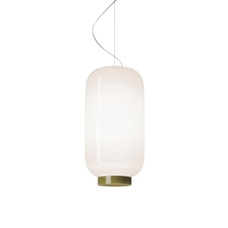 Foscarini Chouchin 2 Reverse LED bianco/verde, Sospensione