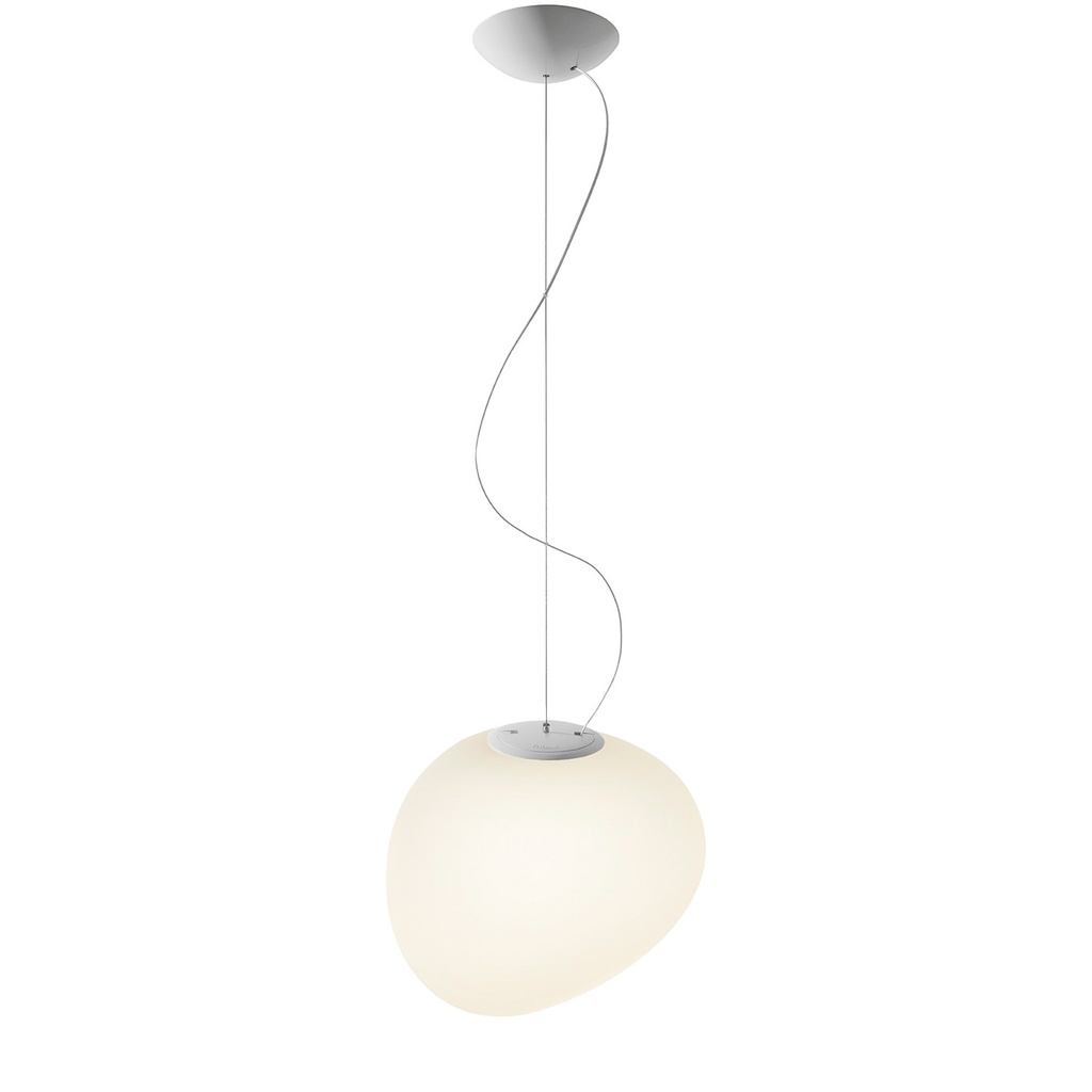 Foscarini Gregg media bianco, Sospensione