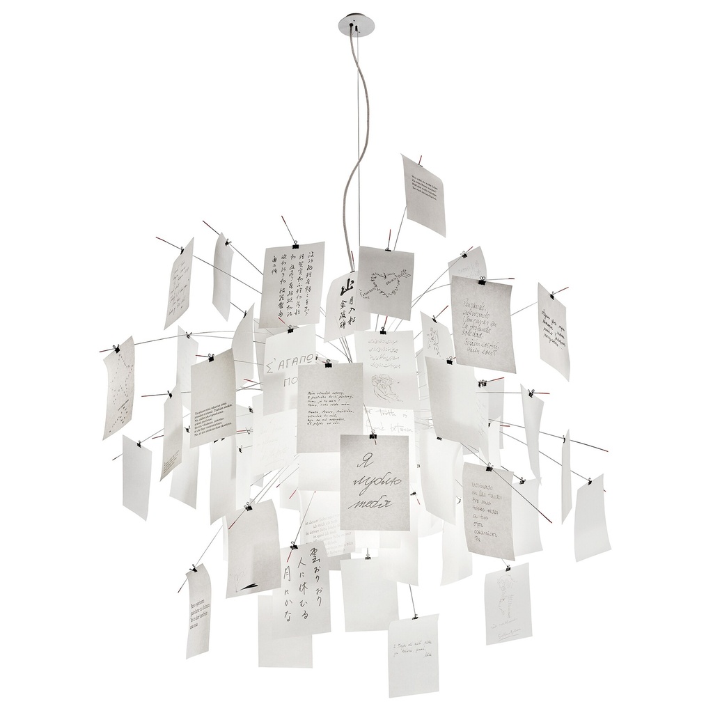 Ingo Maurer Zettel´Z 5 - cable 330 cm, Suspended