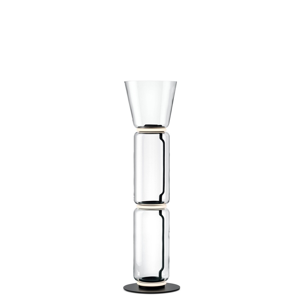 Flos NOCTAMBULE FLOOR 2 High Cylinders & Cone Small Base