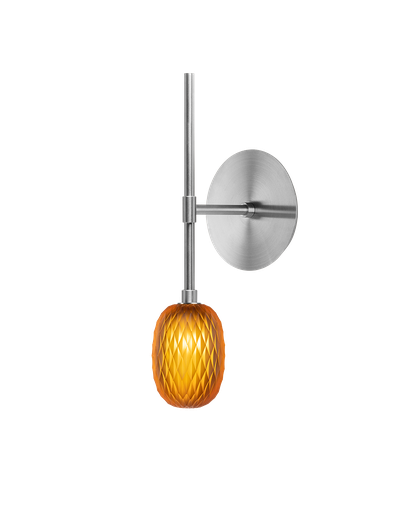 Bomma Metamorphosis wall lamp small pendant - option B with wall box, colour glass
