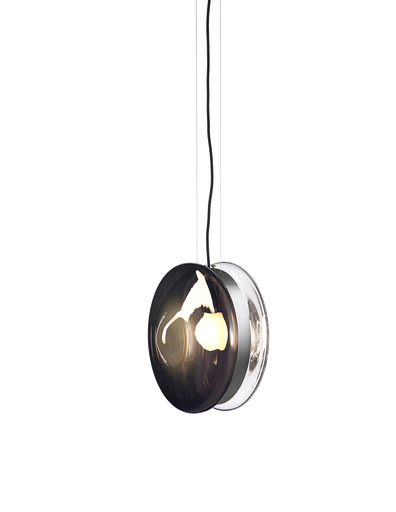Bomma Orbital pendant light, clear + colour
