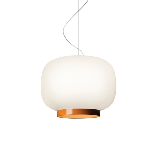 Foscarini Chouchin 1 Reverse LED bianco/arancio, Sospensione