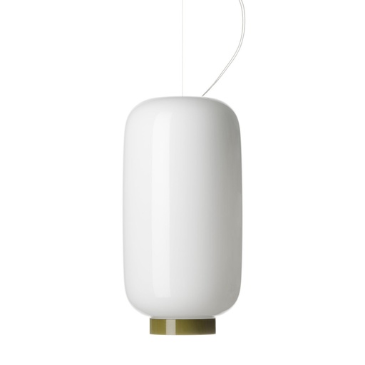 Foscarini Chouchin 2 Rev. LED dimm. bianco/verde, Sospensione